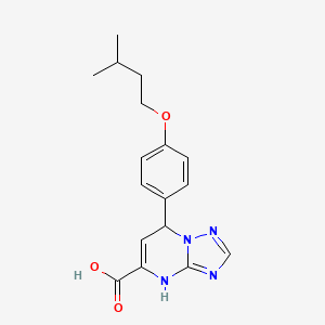 7-[4-(3-Methylbutoxy)phenyl]-4,7-dihydro[1,2,4]triazolo[1,5-a]pyrimidine-5-carboxylic acid