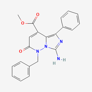 Methyl 7-amino-1-benzyl-2-oxo-5-phenyl-1,2-dihydroimidazo[1,5-b]pyridazine-4-carboxylate