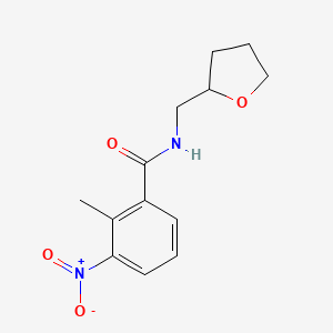 2-methyl-3-nitro-N-(oxolan-2-ylmethyl)benzamide