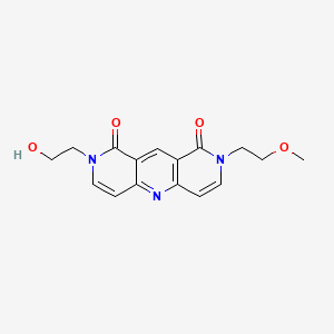 2-(2-hydroxyethyl)-8-(2-methoxyethyl)pyrido[4,3-b][1,6]naphthyridine-1,9(2H,8H)-dione