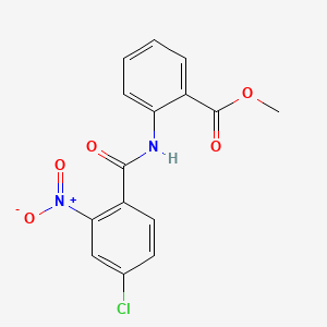 Methyl 2-[(4-chloro-2-nitrobenzoyl)amino]benzoate