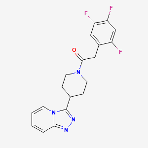 1-[4-([1,2,4]Triazolo[4,3-a]pyridin-3-yl)piperidin-1-yl]-2-(2,4,5-trifluorophenyl)ethanone