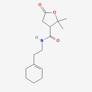 N-[2-(cyclohex-1-en-1-yl)ethyl]-2,2-dimethyl-5-oxotetrahydrofuran-3-carboxamide