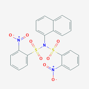 N-(naphthalen-1-yl)-2-nitro-N-[(2-nitrophenyl)sulfonyl]benzenesulfonamide