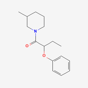 molecular formula C16H23NO2 B11027708 1-(3-Methylpiperidin-1-yl)-2-phenoxybutan-1-one 