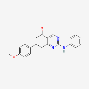 7-(4-methoxyphenyl)-2-(phenylamino)-7,8-dihydroquinazolin-5(6H)-one