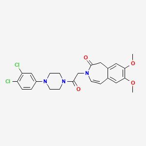 3-{2-[4-(3,4-dichlorophenyl)piperazin-1-yl]-2-oxoethyl}-7,8-dimethoxy-1,3-dihydro-2H-3-benzazepin-2-one