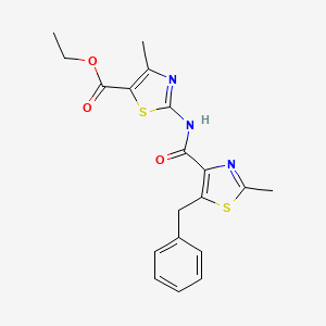 Ethyl 2-{[(5-benzyl-2-methyl-1,3-thiazol-4-yl)carbonyl]amino}-4-methyl-1,3-thiazole-5-carboxylate