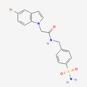 2-(5-bromo-1H-indol-1-yl)-N-(4-sulfamoylbenzyl)acetamide