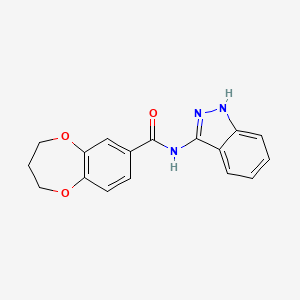 N-(1H-indazol-3-yl)-3,4-dihydro-2H-1,5-benzodioxepine-7-carboxamide