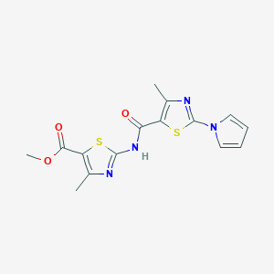 methyl 4-methyl-2-({[4-methyl-2-(1H-pyrrol-1-yl)-1,3-thiazol-5-yl]carbonyl}amino)-1,3-thiazole-5-carboxylate