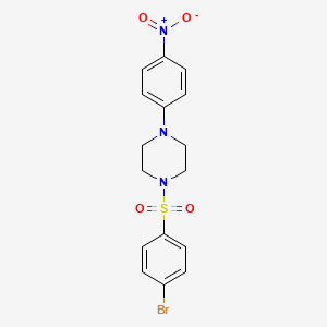 1-[(4-Bromophenyl)sulfonyl]-4-(4-nitrophenyl)piperazine