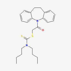 2-(10,11-dihydro-5H-dibenzo[b,f]azepin-5-yl)-2-oxoethyl dibutylcarbamodithioate