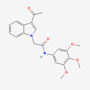 2-(3-acetyl-1H-indol-1-yl)-N-(3,4,5-trimethoxyphenyl)acetamide