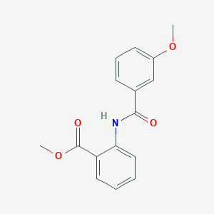 molecular formula C16H15NO4 B11027843 Methyl 2-[(3-methoxybenzoyl)amino]benzoate 