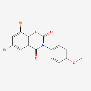 6,8-Dibromo-3-(4-methoxyphenyl)-1,3-benzoxazine-2,4-dione