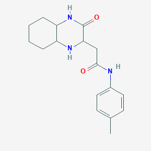 molecular formula C17H23N3O2 B11027848 N-(4-methylphenyl)-2-(3-oxodecahydroquinoxalin-2-yl)acetamide 