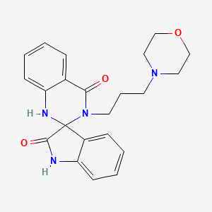 molecular formula C22H24N4O3 B11027873 3'-(3-morpholin-4-ylpropyl)-1'H-spiro[indole-3,2'-quinazoline]-2,4'(1H,3'H)-dione 