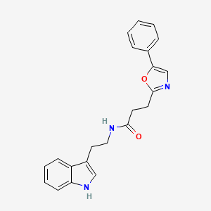 N-[2-(1H-indol-3-yl)ethyl]-3-(5-phenyl-1,3-oxazol-2-yl)propanamide