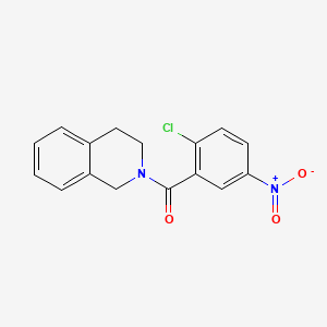 (2-chloro-5-nitrophenyl)(3,4-dihydroisoquinolin-2(1H)-yl)methanone