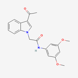 2-(3-acetyl-1H-indol-1-yl)-N-(3,5-dimethoxyphenyl)acetamide