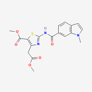 methyl 4-(2-methoxy-2-oxoethyl)-2-{[(1-methyl-1H-indol-6-yl)carbonyl]amino}-1,3-thiazole-5-carboxylate