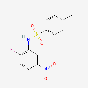 molecular formula C13H11FN2O4S B11028013 N-(2-fluoro-5-nitrophenyl)-4-methylbenzenesulfonamide 