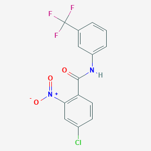 4-chloro-2-nitro-N-[3-(trifluoromethyl)phenyl]benzamide