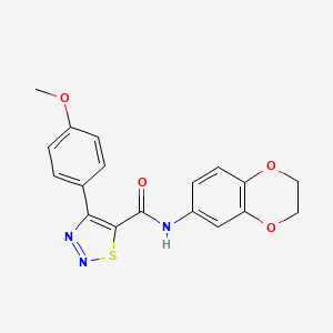 N-(2,3-dihydro-1,4-benzodioxin-6-yl)-4-(4-methoxyphenyl)-1,2,3-thiadiazole-5-carboxamide