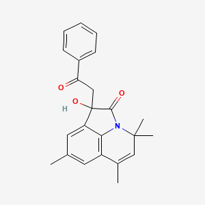 1-hydroxy-4,4,6,8-tetramethyl-1-(2-oxo-2-phenylethyl)-4H-pyrrolo[3,2,1-ij]quinolin-2(1H)-one