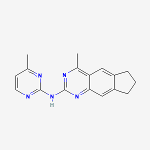 4-methyl-N-(4-methylpyrimidin-2-yl)-7,8-dihydro-6H-cyclopenta[g]quinazolin-2-amine