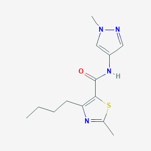 4-butyl-2-methyl-N-(1-methyl-1H-pyrazol-4-yl)-1,3-thiazole-5-carboxamide