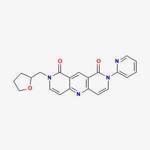 2-(2-pyridyl)-8-(tetrahydro-2-furanylmethyl)pyrido[4,3-b][1,6]naphthyridine-1,9(2H,8H)-dione