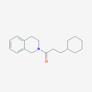 3-cyclohexyl-1-(3,4-dihydroisoquinolin-2(1H)-yl)propan-1-one