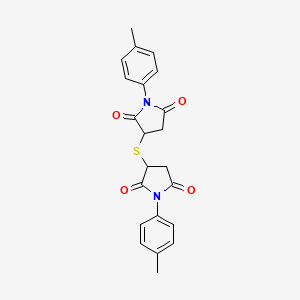 3,3'-Sulfanediylbis[1-(4-methylphenyl)pyrrolidine-2,5-dione]