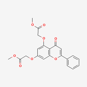 methyl {[5-(2-methoxy-2-oxoethoxy)-4-oxo-2-phenyl-4H-chromen-7-yl]oxy}acetate