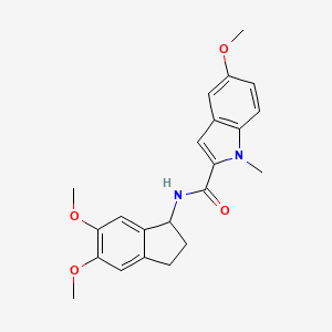 N-(5,6-dimethoxy-2,3-dihydro-1H-inden-1-yl)-5-methoxy-1-methyl-1H-indole-2-carboxamide