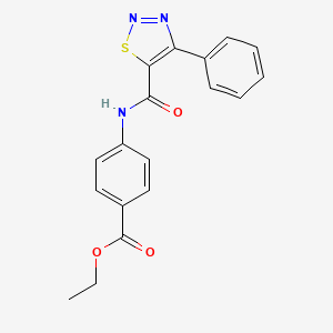 Ethyl 4-{[(4-phenyl-1,2,3-thiadiazol-5-yl)carbonyl]amino}benzoate