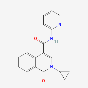 2-cyclopropyl-1-oxo-N-(pyridin-2-yl)-1,2-dihydroisoquinoline-4-carboxamide