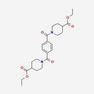 Diethyl 1,1'-(benzene-1,4-diyldicarbonyl)dipiperidine-4-carboxylate