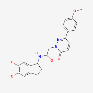 N-(5,6-dimethoxy-2,3-dihydro-1H-inden-1-yl)-2-[3-(4-methoxyphenyl)-6-oxopyridazin-1(6H)-yl]acetamide