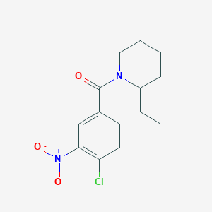 (4-Chloro-3-nitrophenyl)(2-ethylpiperidin-1-yl)methanone