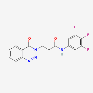 3-(4-oxo-1,2,3-benzotriazin-3(4H)-yl)-N-(3,4,5-trifluorophenyl)propanamide