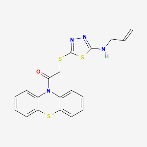 1-(10H-phenothiazin-10-yl)-2-{[5-(prop-2-en-1-ylamino)-1,3,4-thiadiazol-2-yl]sulfanyl}ethanone