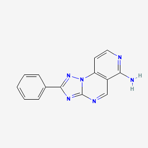 molecular formula C14H10N6 B11028395 2-Phenylpyrido[3,4-e][1,2,4]triazolo[1,5-a]pyrimidin-6-amine 