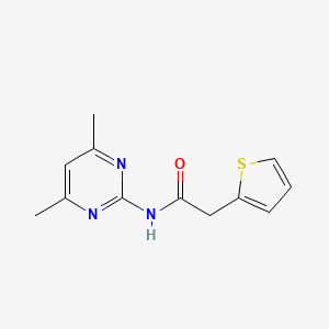 molecular formula C12H13N3OS B11028429 N-(4,6-dimethylpyrimidin-2-yl)-2-(thiophen-2-yl)acetamide 