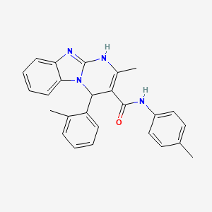 2-methyl-4-(2-methylphenyl)-N-(4-methylphenyl)-1,4-dihydropyrimido[1,2-a]benzimidazole-3-carboxamide