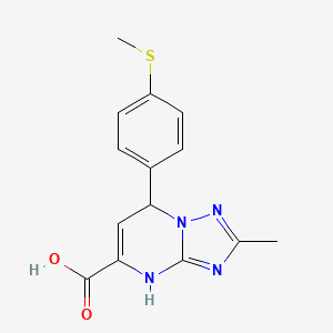 2-Methyl-7-[4-(methylsulfanyl)phenyl]-4,7-dihydro[1,2,4]triazolo[1,5-a]pyrimidine-5-carboxylic acid