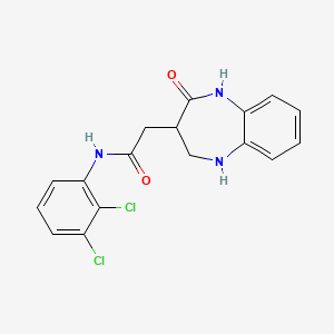 N-(2,3-dichlorophenyl)-2-(2-oxo-2,3,4,5-tetrahydro-1H-1,5-benzodiazepin-3-yl)acetamide