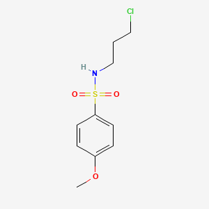 molecular formula C10H14ClNO3S B11028563 N-(3-chloropropyl)-4-methoxybenzenesulfonamide 